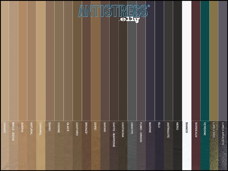 colori presenti sulla linea calze compressione graduata